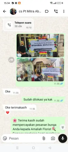 Testimonial Papan Bunga cikeusik